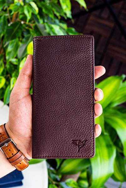 Garbalia Πορτοφόλι Unisex Brown Rome από γνήσιο δέρμα με θήκη κινητού τηλεφώνου