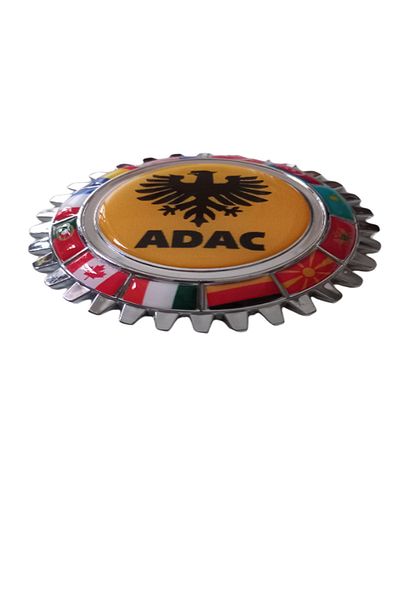 Sedef Curved Adac Plastic Chrome Crest