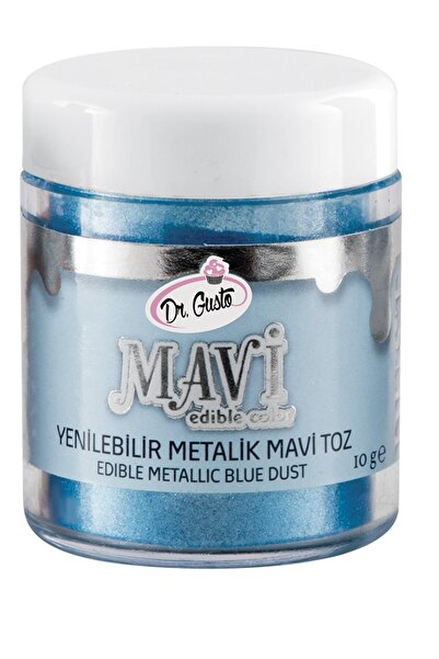 Dr. Gusto Yenilebilir Metalik Toz Renklendirici Mavi 10 Gr