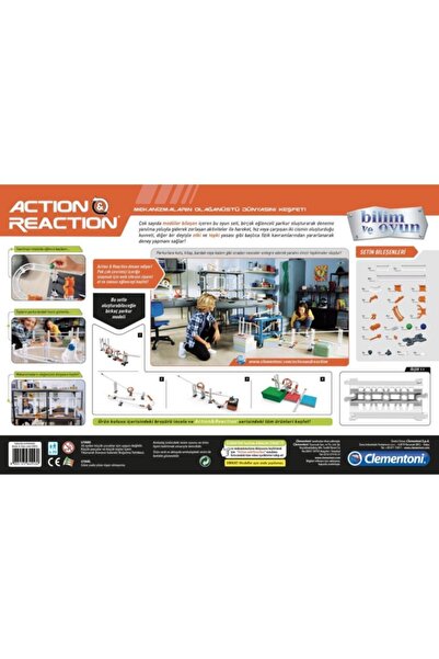 CLEMENTONI Clementoni Action Reaction Starter Set Modüler Top Yolu Oyunu 64953