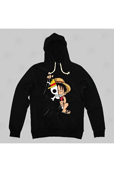 Built By Crazy Hanorac cu glugă unisex One Piece Flag