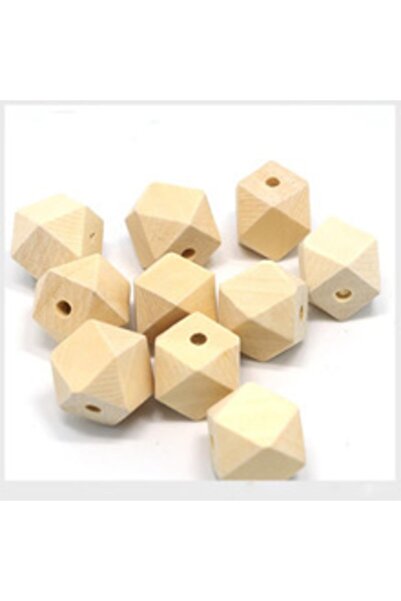 fundahobi 16 Mm Octagonal Wooden Bead