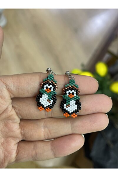 Afrika Butik Yılbaşı Penguen Miyuki Küpe