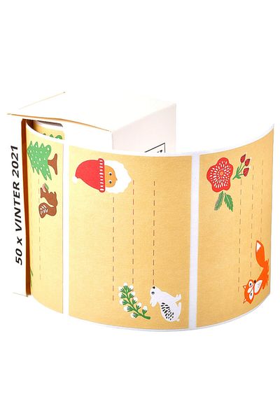 IKEA Beige Vinter - 50 Gift Packs, 81X55 mm Tag Stickers