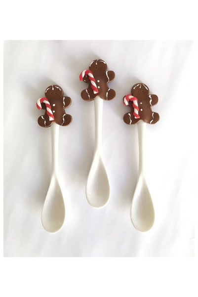Pötikare Butik Atölye 1 Piece of Cookies - Man, Porcelain Coffee, Jam and Dessert Spoon