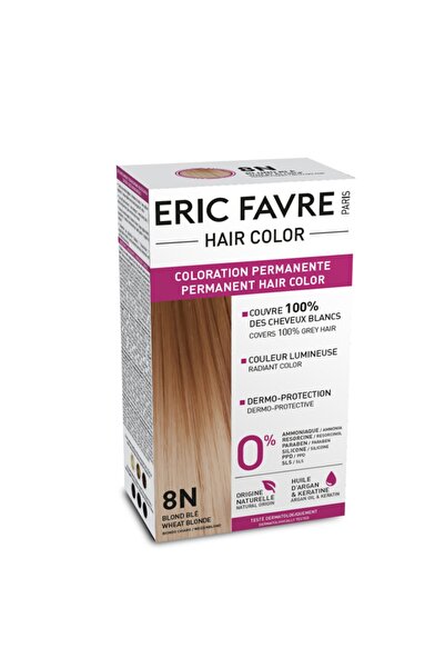 Eric Favre Bitkisel Saç Boyası 8n Altın Kumral Ppd Amonyak Rezorsinol Paraben...