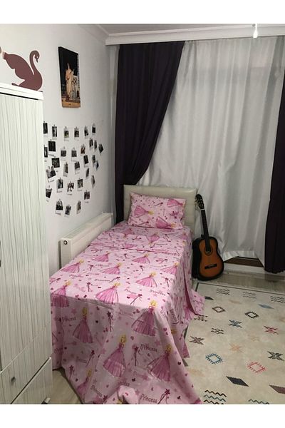 SNR HOME COLLECTION طقم غطاء لحاف لغرفة نوم الأطفال من القطن برينسيس (مع غطاء مطاطي)