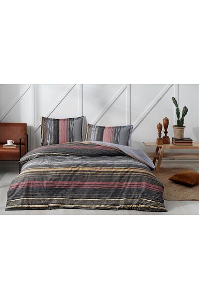Özdilek Ranforce Gray Silmus Double Duvet Cover Set
