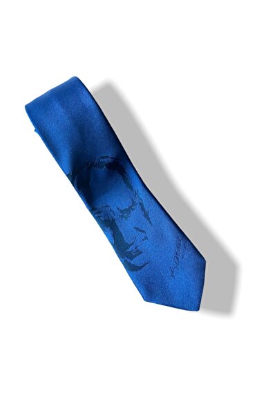 Herşey Nota Lacivert Atatürk Kravat