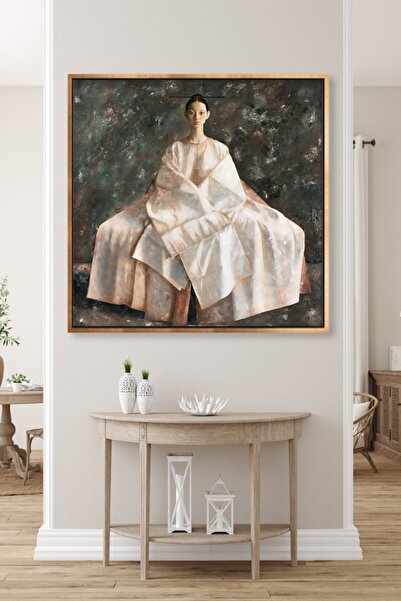 TAVOLO ARTE Çerçeveli Soyut Yağlı Boya Dokulu Tablo