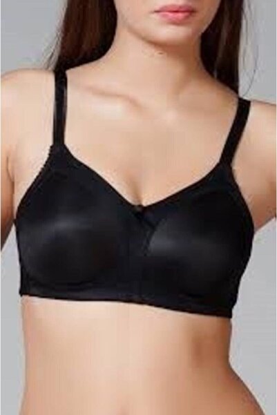 Yeniİnci 1910 حمالة صدر نسائية بدون حشوة وبدون أسلاك - أسود