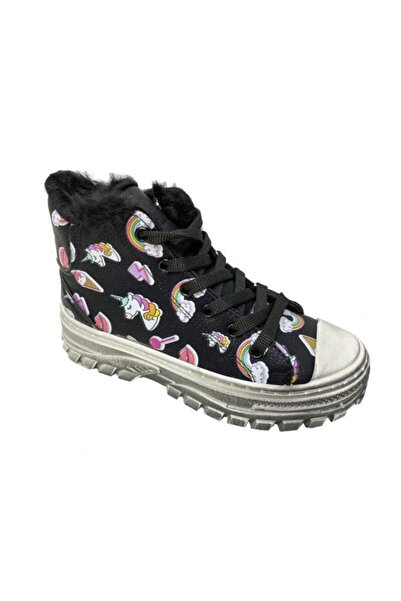 CEMRE BEBE Cemre 3790 Sıvama Deri Kürklü Astar Kız Çocuk Bot 26-30