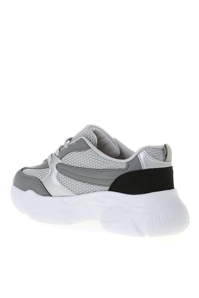 LİMON COMPANY Lemon Thick Sole Lace-Up Grey-Black Women's Sneaker