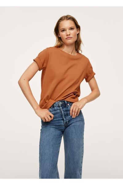 MANGO Woman T-Shirt από 100% βαμβάκι