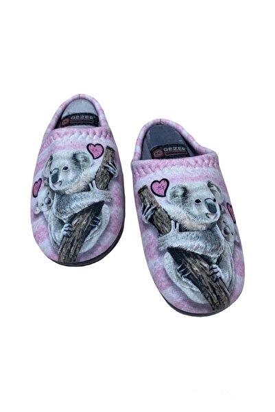 GEZER Golden Step New Season Koala Patterned Winter Home Guest and Dowry Slippers (!Slim Fit!)