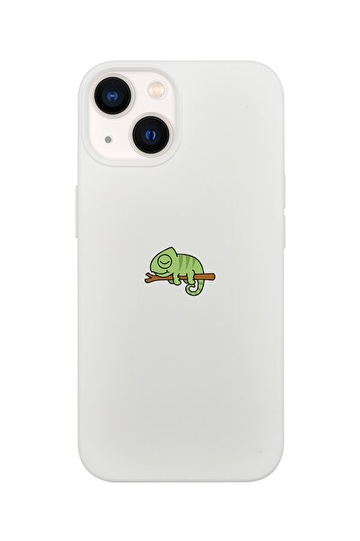 shoptocase Iphone 13 Lansman Bukalemun Desenli Telefon Kılıfı
