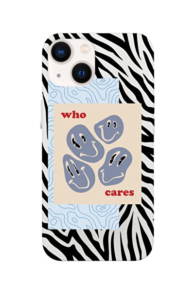 shoptocase Iphone 13 Lansman Who Cares Desenli Telefon Kılıfı