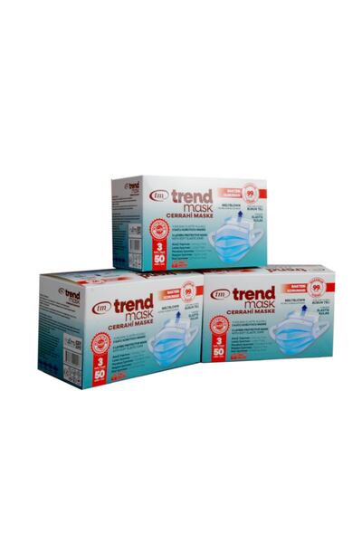 TRENDMASK Cerrahi Maske 3x50'li Kutu