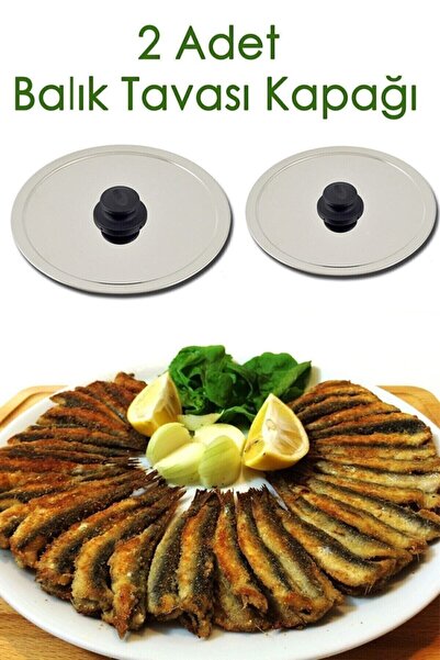 ŞEHRİMOSTARKIRK1 2 Adet Balık Tava Kapak-34 Cm