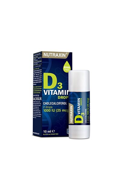 Nutraxin Vitamin Destek Kürü B Complex 60 Tablet + C Vitamini 1000 Mg 30 Tablet + D3 Drops Damla