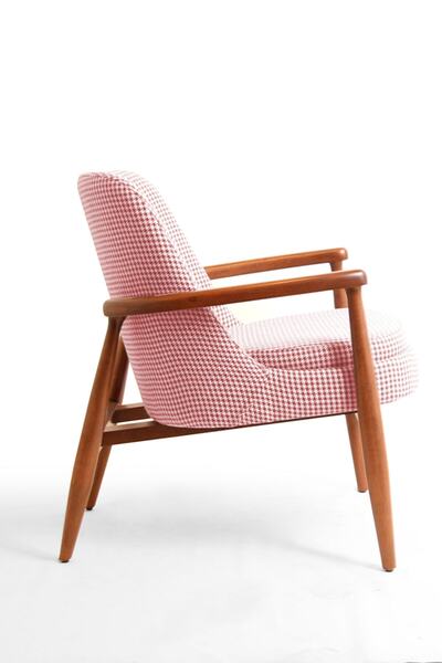 MOBİLYANBURDA Kaz Ayağı Kırmızı Berjer