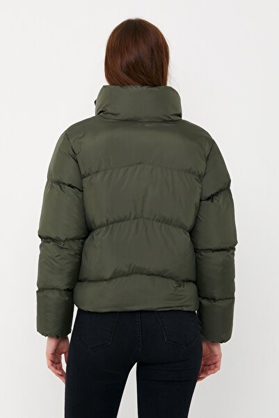DYNAMO Women's Khaki Oversize Puffer Jacket