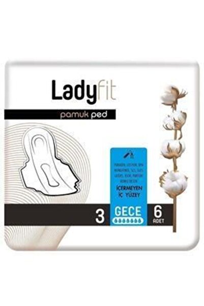 Lady Fit Pamuk 6 Lı Gece No : 3