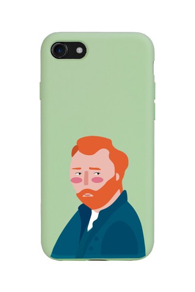 Spoyi حافظة هاتف Iphone 7 - 8 - متوافقة مع تصميم Vincent Van Gogh باللون الأخضر
