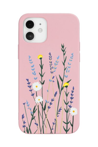 Spoyi iPhone 12 Compatible Softy Lavenders Designed Powder Launch Phone Case