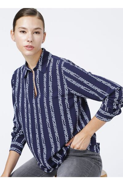 Fabrika Kadın Lacivert Comfort Bluz