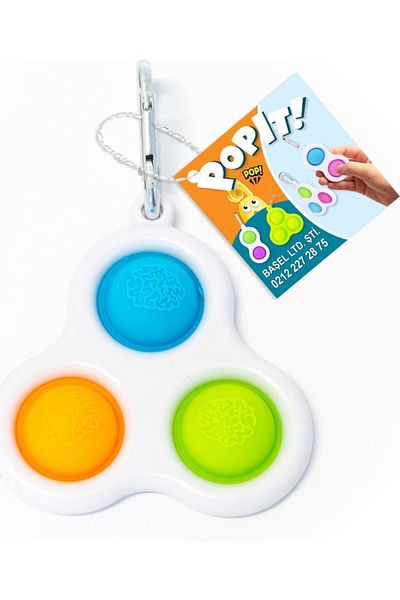 BAŞEL Popit Push Bubble Pop It Sensory Toy Special Stress Keychain 6219