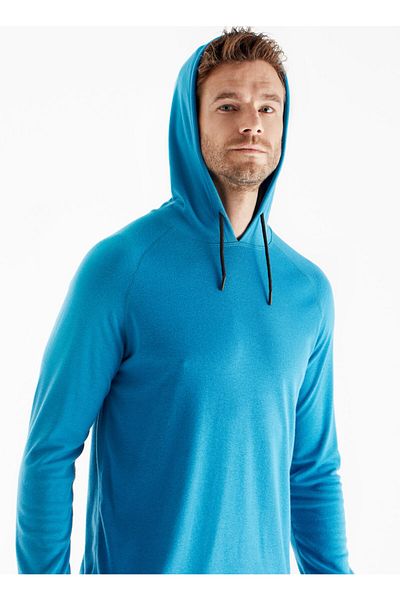 Blackspade 7468 Hooded Plain Navy Blue Men's Sweatshirt