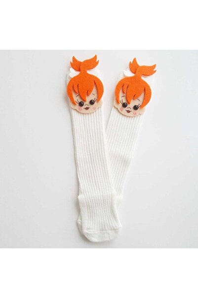 Lua Butik Felt Figured Knee Socks