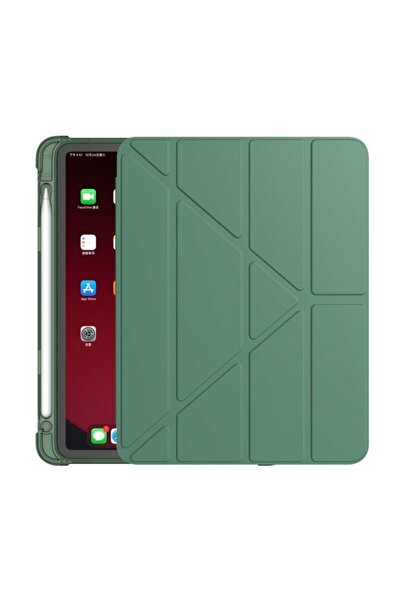 UnDePlus Apple Ipad Pro 11 1. Nesil Uyumlu Kılıf Kalem Bölmeli Trifolding Case A1980 A2013 A1934 A1979