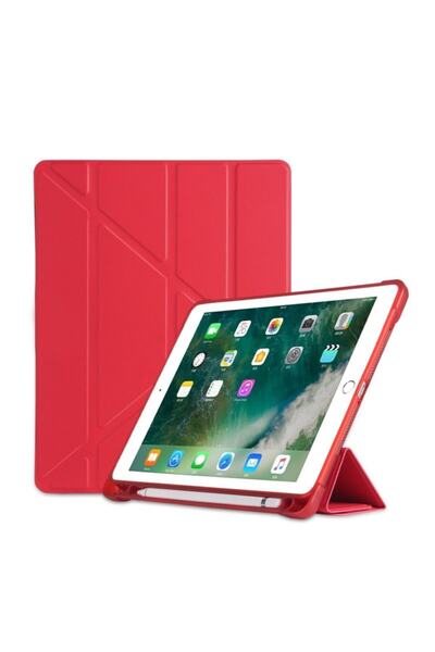 UnDePlus Apple Ipad Air 3 10.5 Kılıf Kalem Bölmeli Trifolding Case A2152 A2123 A2153 A2154