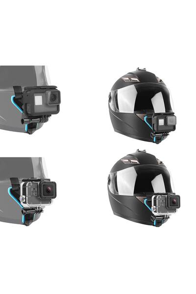 Gplus Eken H9r Sjcam Sj4000 Gopro 10 Aksiyon Kamera Kask Alt Çene Bağlantı Aparatı Gp523 Siyah