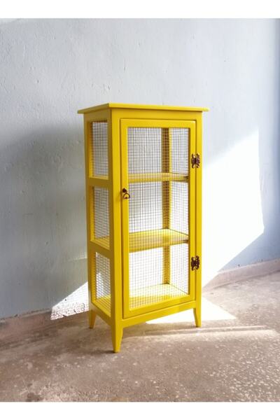 Özel Yapım Magiwood Masif Ahşap Tel Dolap ( Krom Sarı)