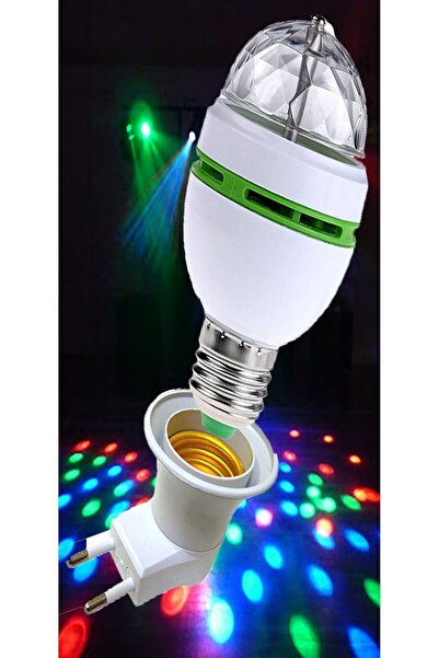 Genel Markalar Renkli Led Döner Başlıklı Disko Topu Ampul Gece Lambası