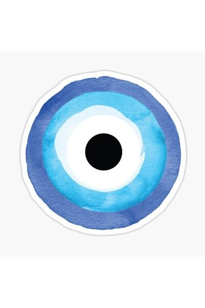 TSC Nazar Boncuğu 2 Sticker Oto Etiket Araba Yapıştırma 17cm