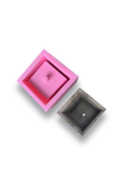 GLANCE Concrete Silicone Mold 7.9 Cm X 7.9 Cm No:10