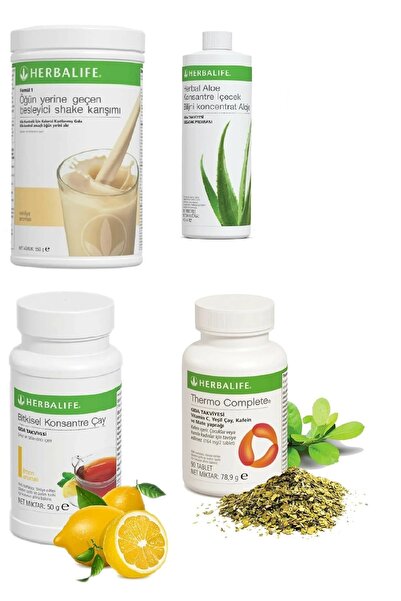 Herbalife Herbalide 1 Vanilyalı Shake 1 Aloe 1 Limonlu 50gr Çay 1 Thermo