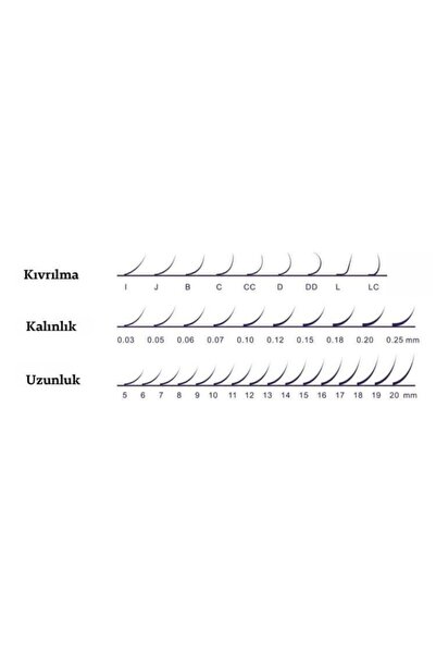 Banu Professional Premium Silk İpek Kirpik C-0.10 13 mm