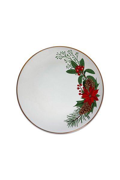 Vivas Christmas Winter Flowers Winter Flowers Plate 23 Cm