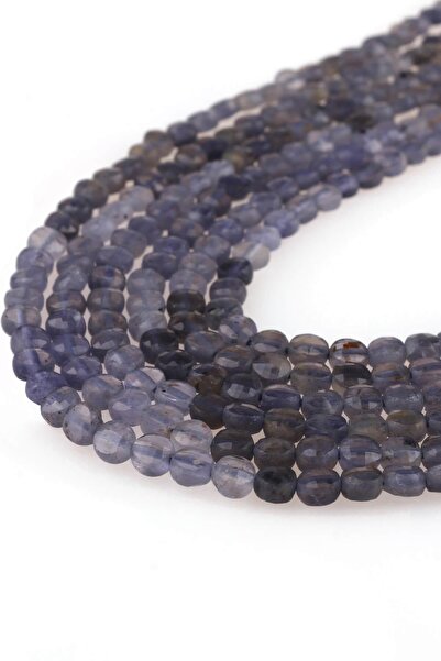 Dünya Doğal Taş Piatra Iyolit tăiată cu fațete de 4 mm - Dizi0264