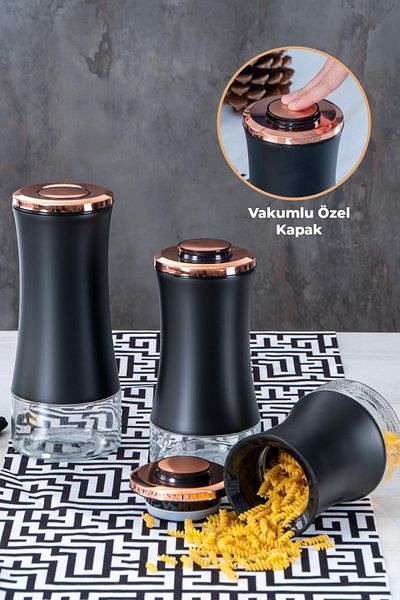 ACAR Zerda 3 Piece Glass Jar Set