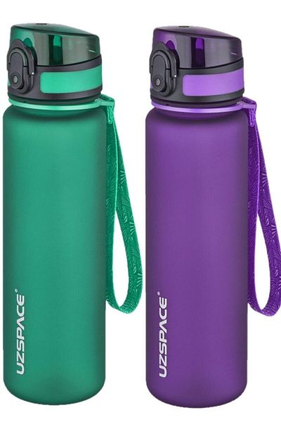 Uzspace Set of 2 500ml Tritan Water Bottle