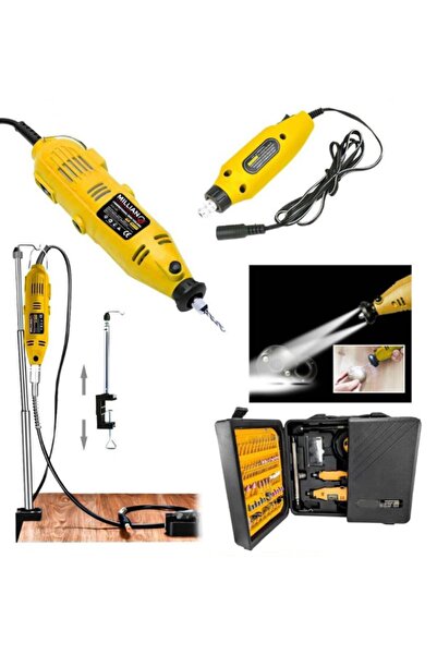 Millian 405 Parça 600 W Çift Makinalı Devir Ayarlı Gravür Oyma Seti Çantalı Çok Fonksiyonlu