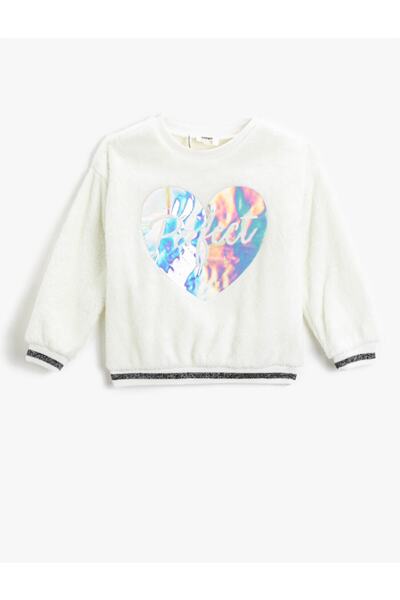Koton Weißes/001-Sweatshirt für Mädchen