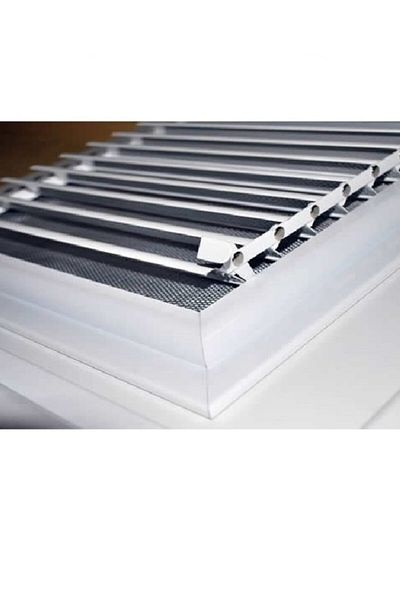 ERFUR 40X40 Aspirator - Aluminum Movable Surface Bathroom WC Grille with Fan