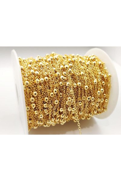 yiğit aksesuar Bracelet Necklace Anklet Chain 5 Meters Lacquer Coating (No Tarnish)